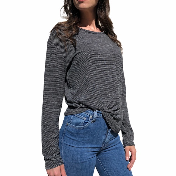 Anthropologie- Three Feathers Long Sleeve T-Shirt - Picture 2 of 4